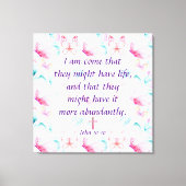 John 10:10 Impression de toile (Recto)