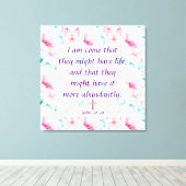 John 10:10 Impression de toile (Insitu (Plancher de Bois))