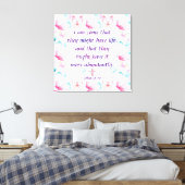 John 10:10 Impression de toile (Insitu(Chambre))