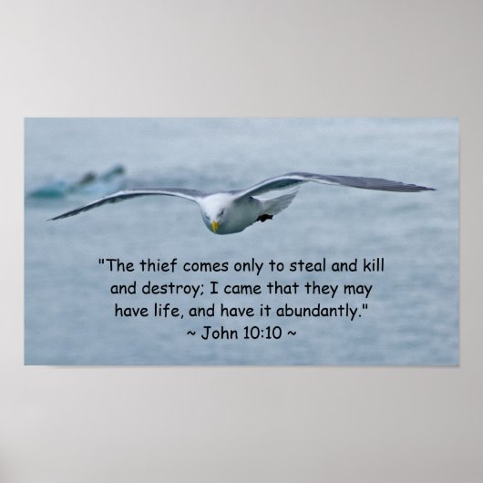 John 10:10 Poster (Devant)