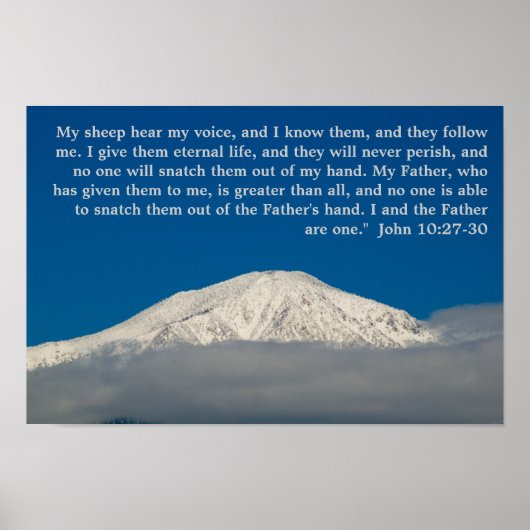 John 10:27-30 poster (Voorkant)