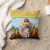 John 10:7-21 Ik ben de Good Shepherd Kussen (Deken)