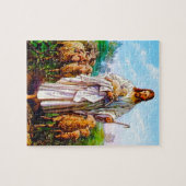 John 10:7-21 Ik ben de Good Shepherd Puzzle Legpuzzel (Horizontaal)