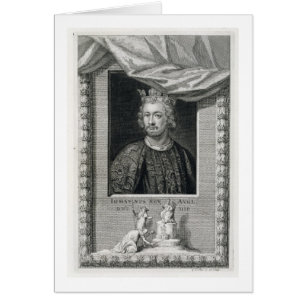 John (1167-1216) Roi d'Angleterre de 1199, engrave