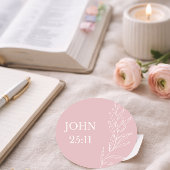John 11:25 Easter Sticker – Resurrection and Life