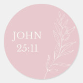 John 11:25 Easter Sticker – Resurrection and Life (Voorkant)