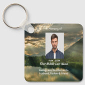 John 11: 25, Scripture Memorial Keepsake  Sleutelhanger (Voorkant)