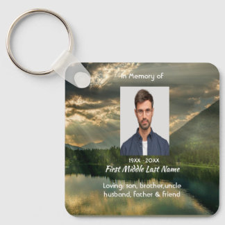 John 11: 25, Scripture Memorial Keepsake  Sleutelhanger