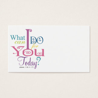 John 13:1-17 de Ontstekingen van de Wash Feet Scri Visitekaartjes