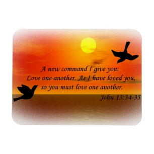John 13:34-35 houdt van elkaar magneet