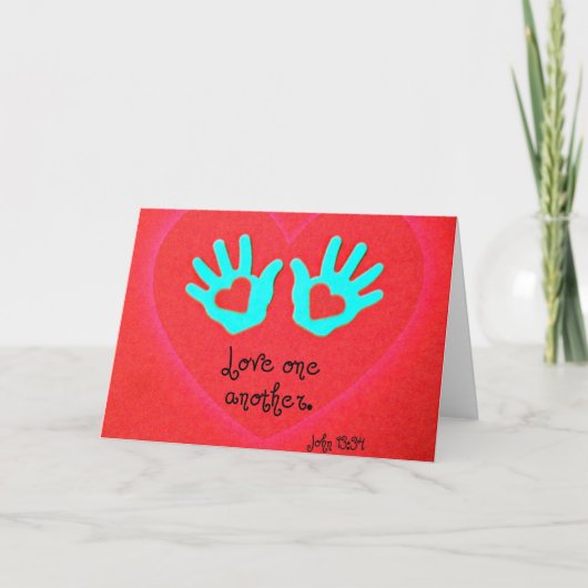 John 13:34 feestdagen kaart (Voorkant)