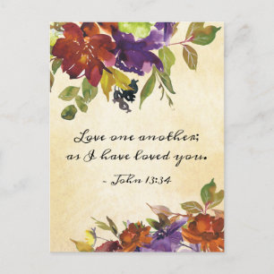 John 13:34 hou van elkaar omdat ik van je hou briefkaart