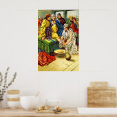 John 13:4-17 Het poster van de Appeltjes wassen (Keuken)