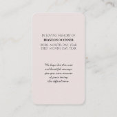 John 14:1-3 Carte de sympathie personnalisable (Dos)