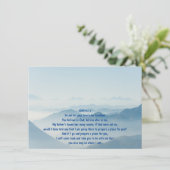 JOHN 14:1:3 Scripture Celebration of Life Mountain Kaart (Staand voorkant)