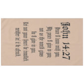 John 14:27   Bijbel Verse Aangepaste Christelijke  Tafelkleed (Voorkant (Horizontaal))