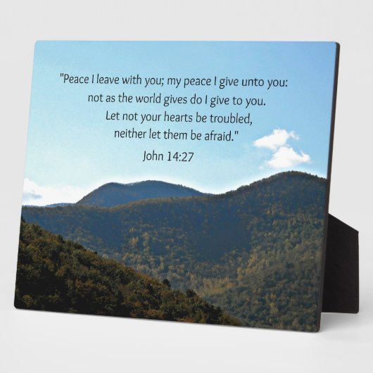 John 14:27 fotoplaat (Zijkant)