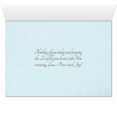 John 14:27 Peace I leave with you, Bible Card (Intérieur Horizontal (Bas))
