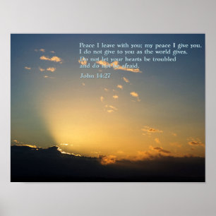 John 14:27 Sunrise Poster