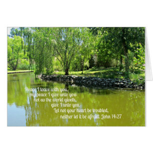 John 14:27 Vrede die ik met je vertrek...