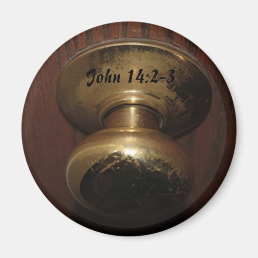 John 14:2-3 deurknop magneet (Voorkant)