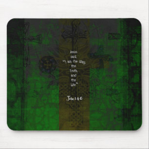 John 14:6 Bijbel Inspirerend Pad Citaat Muismat