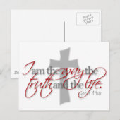 John 14:6 briefkaart (Voorkant / Achterkant)