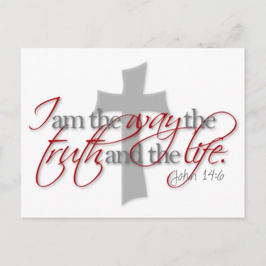 John 14:6 briefkaart (Voorkant)