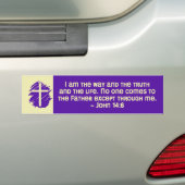John_14_6 Bumpersticker (Op auto)