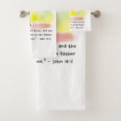 JOHN 14:6 Ensemble de serviettes de bain (En situation)