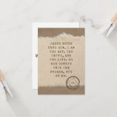 John 14:6 KJV Bible Verse Pic Appartement Carte de (Devant/Arrière en situation)