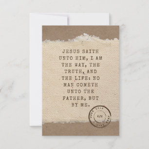 John 14:6 KJV Bible Verse Pic Appartement Carte de