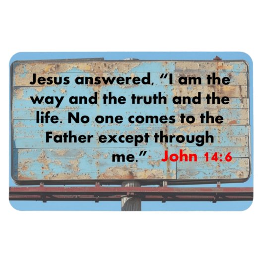 John 14:6 magneet (Horizontaal)