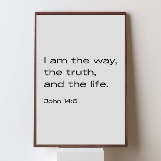 John 14:6 – Minimalist Bible Verse Poster
