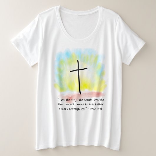 JOHN 14:6 T-shirt plus taille femme (Design devant)