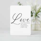 John 15:12 Carte mémoire de l'écriture (Debout devant)