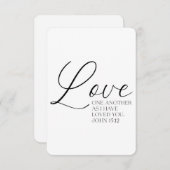 John 15:12 Carte mémoire de l'écriture (Devant / Derrière)