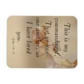 John 15:12 houdt van elkaar magneet (Horizontaal)