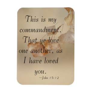 John 15:12 houdt van elkaar magneet