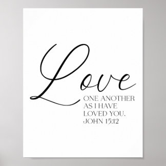 John 15:12 Poster des écritures