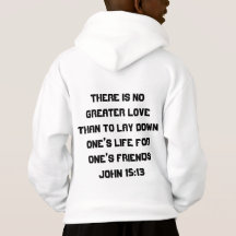 John 15:13 Boys Hoodie