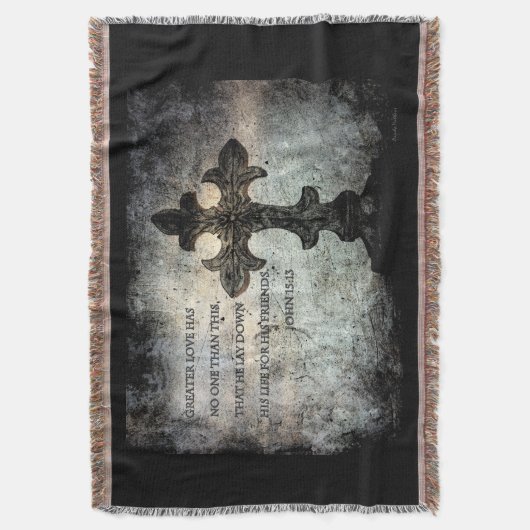 John 15:13 Écriture Jeter la couverture (devant Vertical)