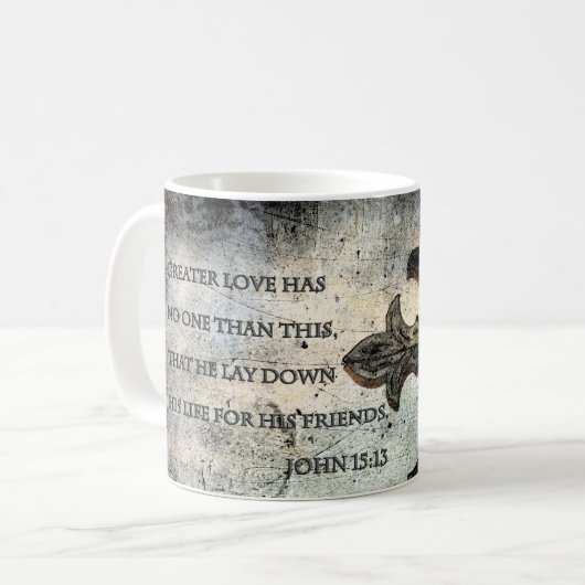 John 15:13 Mugs Écritures (Devant gauche)