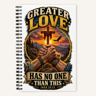 JOHN-15-13 Notitieboek met grotere liefde