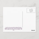 John 15:5 Carte postale de raisins (Dos)