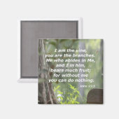 John 15:5 magneet (Voorkant / Achterkant)
