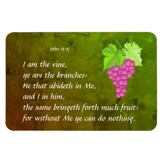 John 15:5 magneet (Horizontaal)