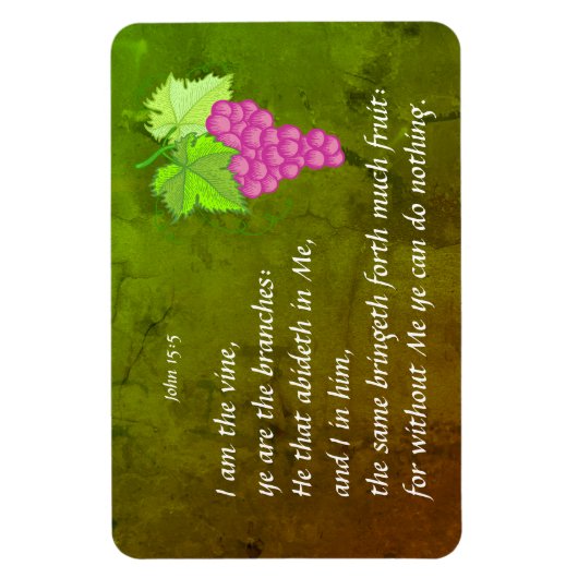 John 15:5 magneet (Verticaal)