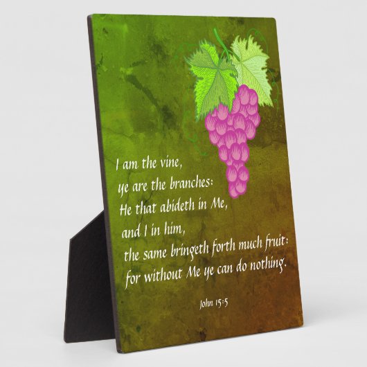 John 15:5   Plaque (Côté)