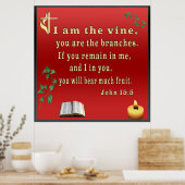 John 15:5 poster (Keuken)